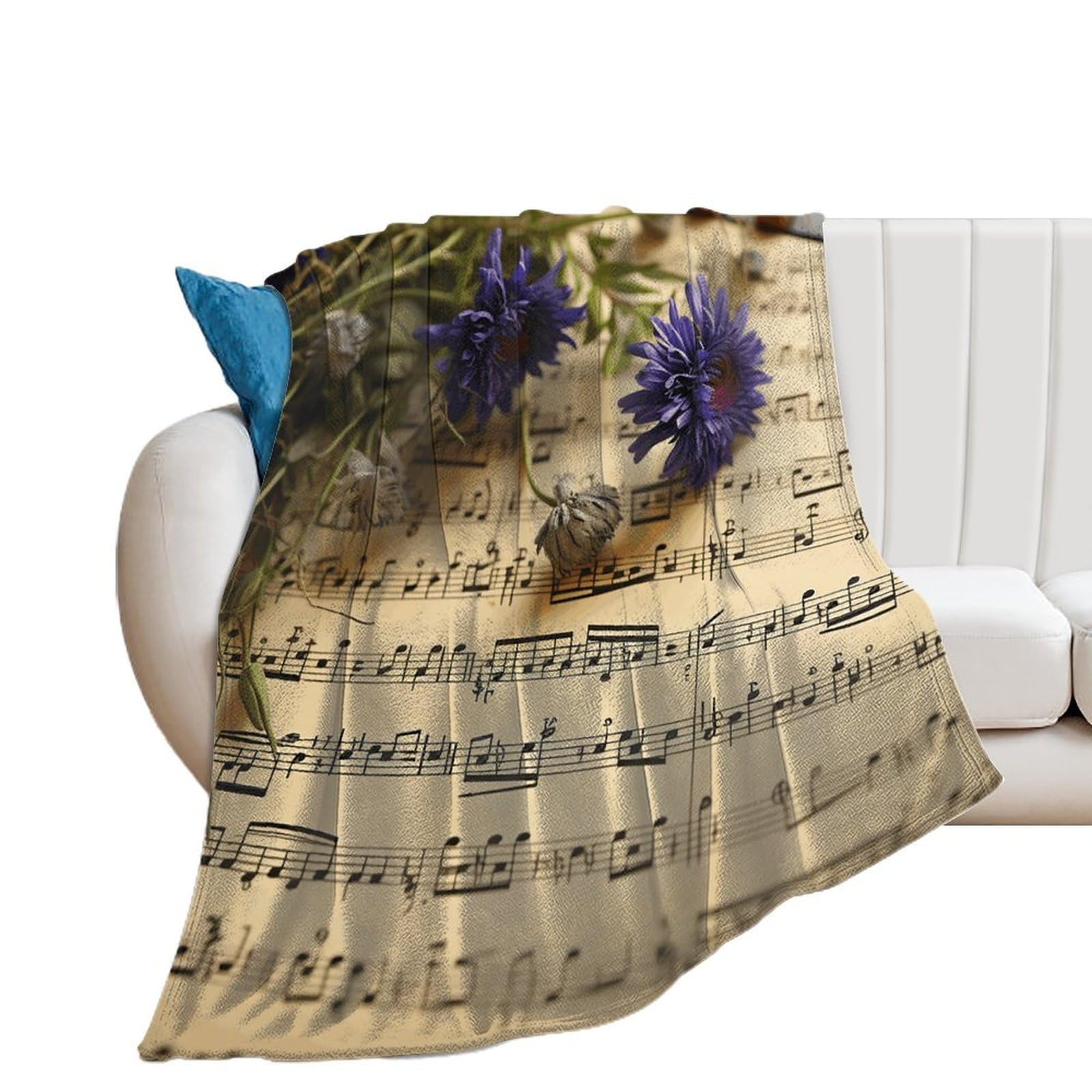 Couverture douce mélodie en microfibre pour envelopper de tendresse vos moments de repos