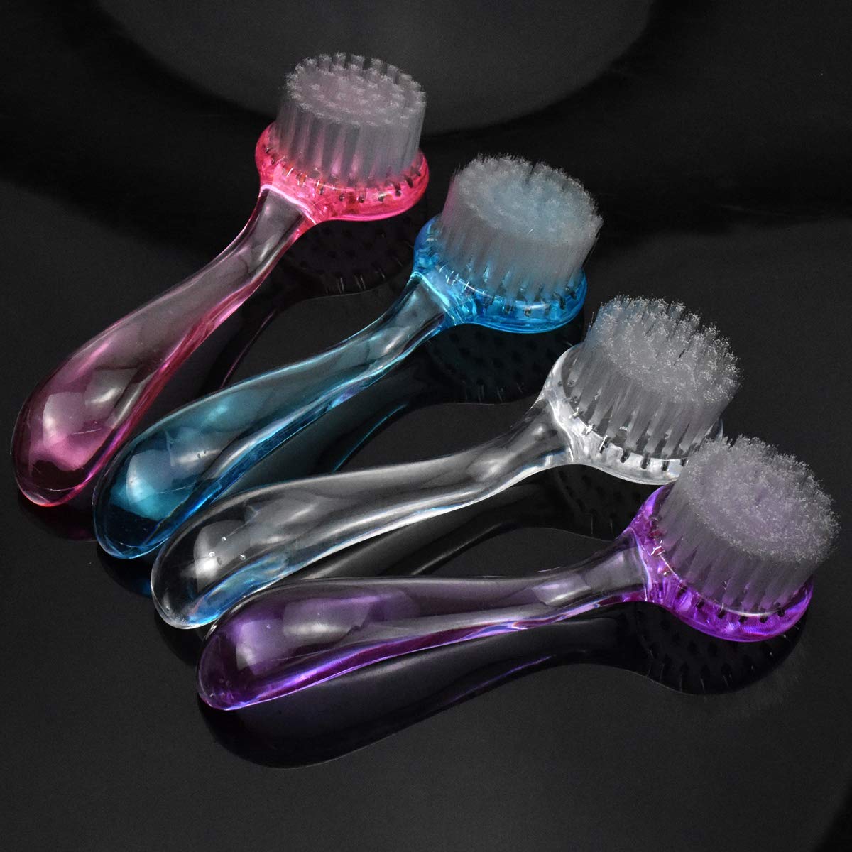 4PCS Colorato Manico Spazzola per unghie, Testa Rotonda Spazzola Maniglia di Unghie per la Pulizia, Spazzola per la Pulizia, Spazzola per il lavaggio delle mani, spazzola per lavaggio