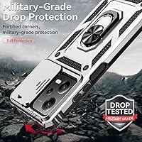 Vista 15 de Funda para Redmi Note 12 Pro Case/Poco X5 Pro 22101320G Funda con protector de pantalla de vidrio templado y cubierta de cámara deslizante, soporte