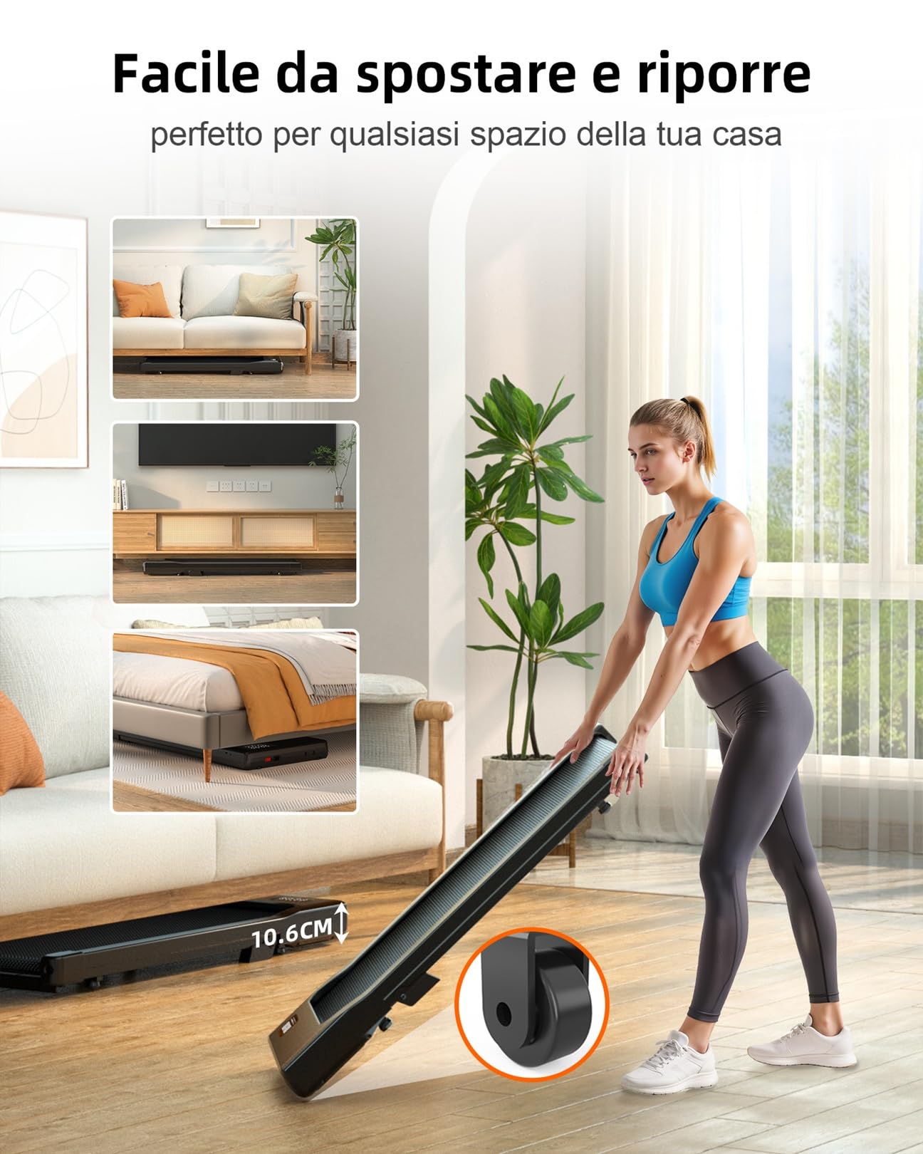 Tapis de Course avec Inclinaison, Tapis Roulant Multi-Coureurs, Max 136KG 159KG, Contrôle APP