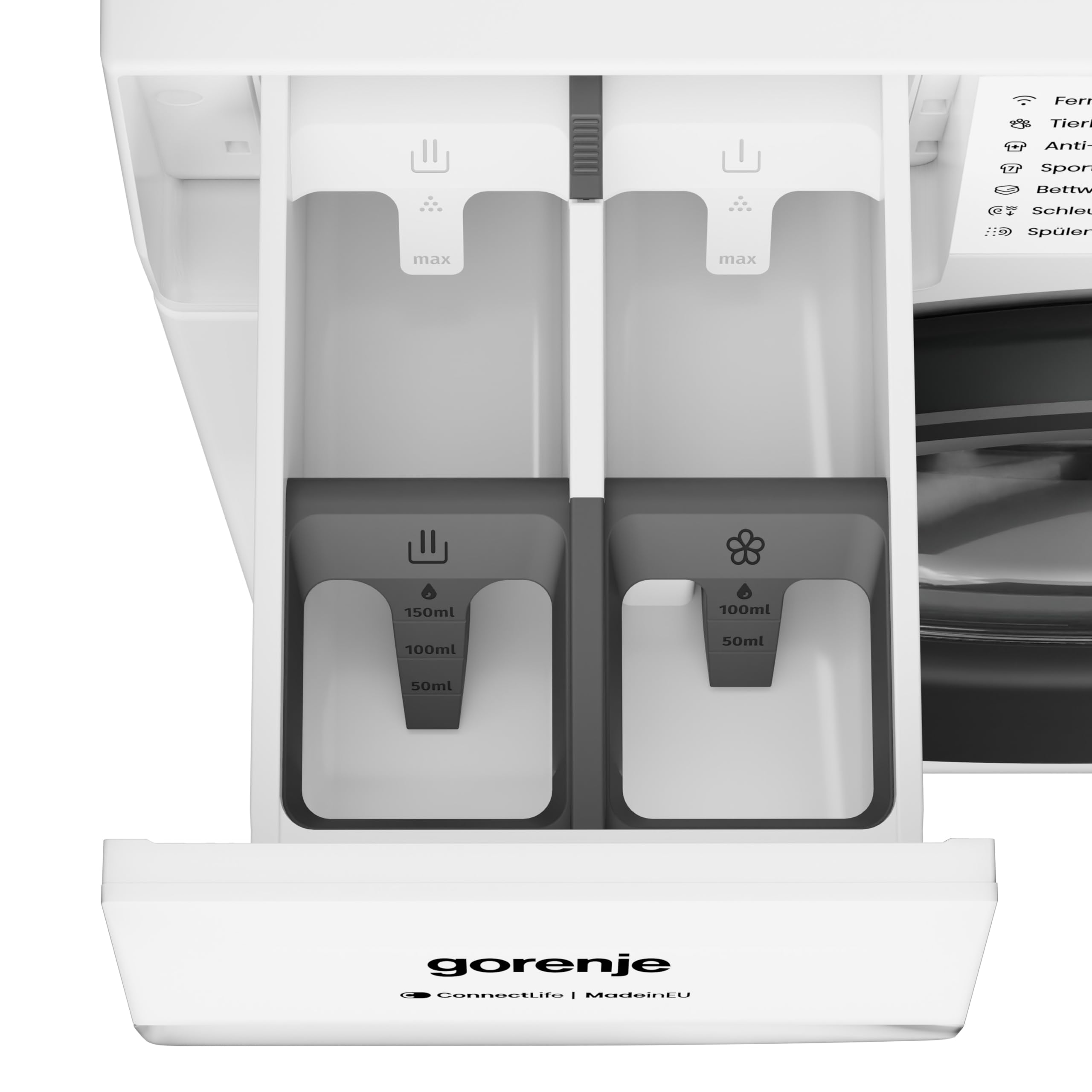 Gorenje W5G494A1P1 Waschmaschine 9 kg 1400 U/min ConnectLife Dampffunktion Weiß