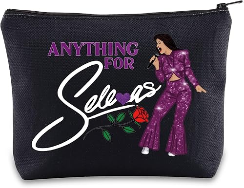 BWWKTOP Amante de la Música Bolsa Cosmética Cantante Fans Regalo Álbum de Música Regalos Cantante Fans Cremallera Bolsa Singer Merandise, cualquier