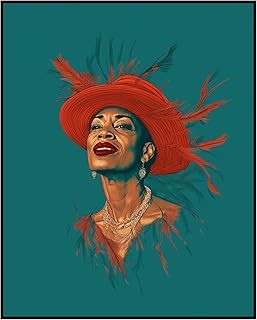 Posterizer 1 pcs - Zora - Harlem Renaissance Poster - vibrant Blue and Red design - Famous Figures Art Collection - Gift for Men Women Teens - Decor for Home & Office - 08x10 unframed wall art