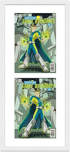 Miniatura 19 de Marco de cómic negro mate Para cómics publicados entre 1986 y el día actual (marco de madera maciza de cómic de la Edad Dorada), hecho