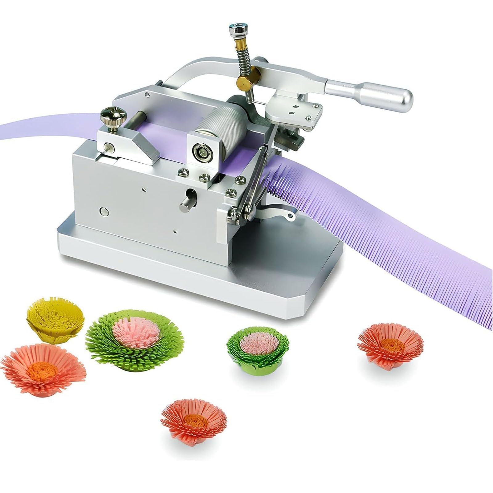 Quilling Fringer, ręczne narzędzie do wycinania papieru z regulowaną szerokością frędzli do samodzielnego wykonania papieru i tworzenia kwiatów