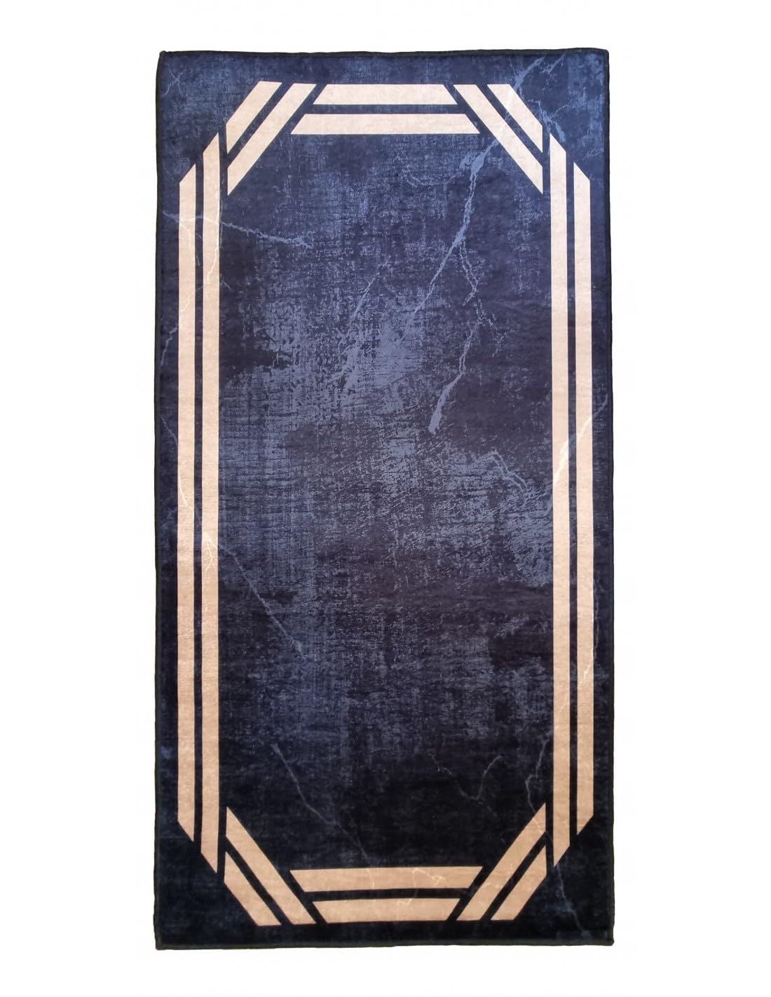 Mani Textile TPS_Rebelle_Noir_120 Tapis, Polyester, 120 x 180