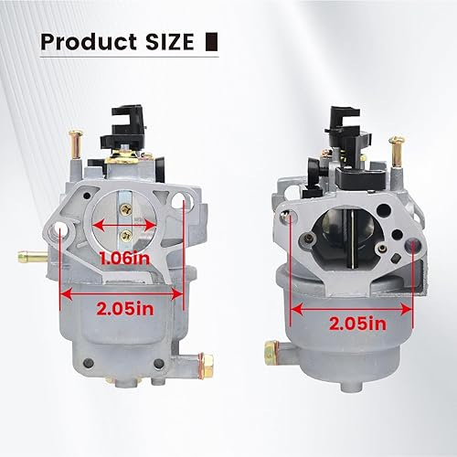 Miniatura 3 de Carburador GP5500 GP6500 con filtro para Generac GP5000 GP6500E GP7500E GP8000E Jingke Huayi 5KW 5.5KW 6.5KW OHV 389cc 188F 190F Generador