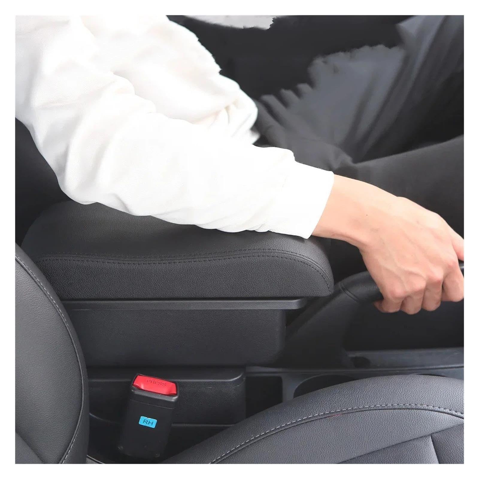 Piezas Interiores Caja Almacenamiento Apoyabrazos Coche Para Hyundai I10