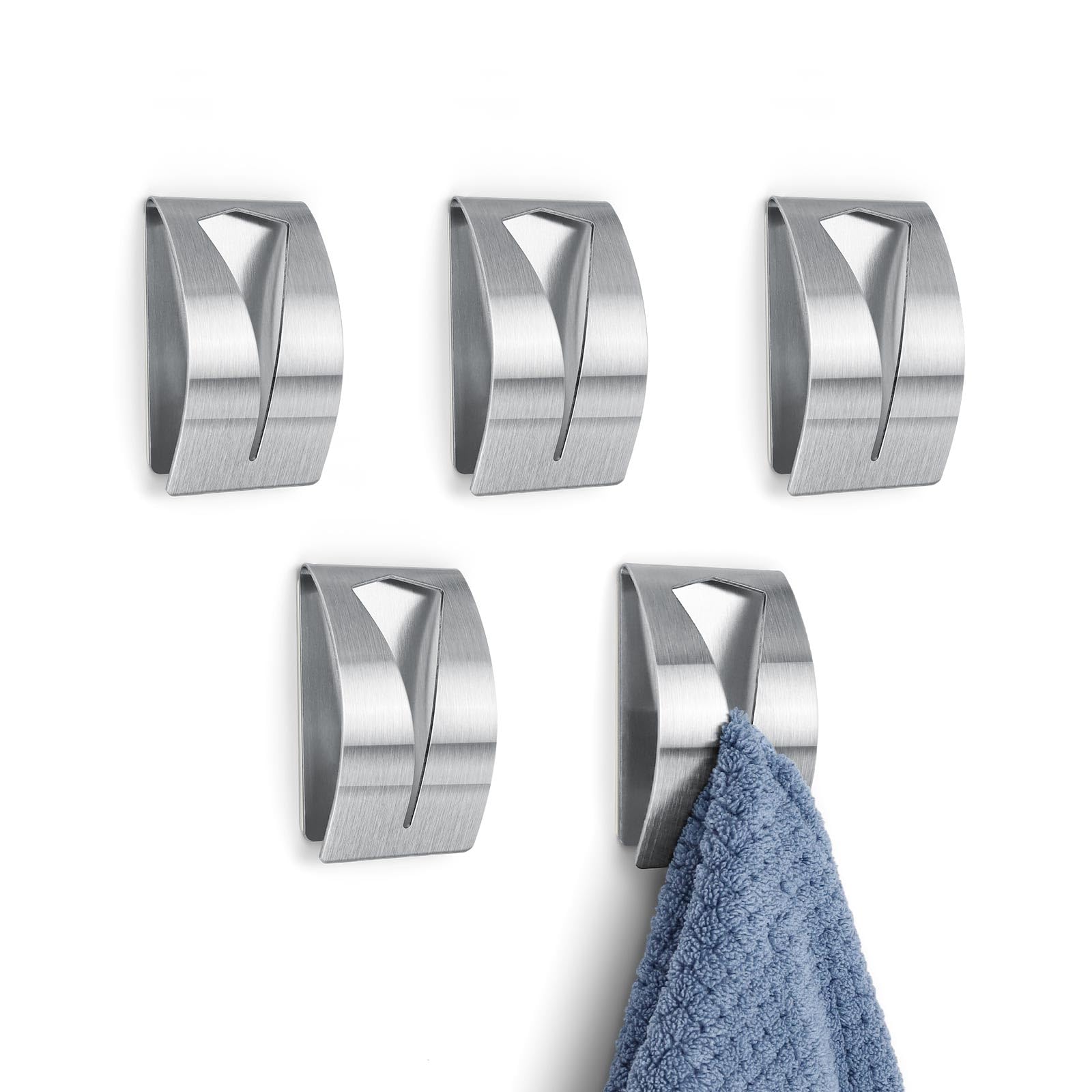 MDesign Accroche Torchon Incurvé – Porte Serviette à Accrocher à La Porte De L’armoire De