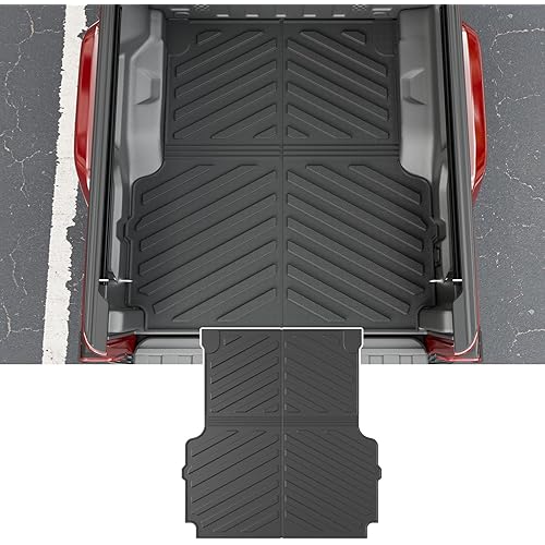 powoq Truck Bed Mat Compatible with 2020-2026 Jeep Gladiator JT Bed Mat All Weather TPE Truck Mat 5 FT Bed Liner Replacement for 2020-2025 2026 Jeep Gladiator Accessories
