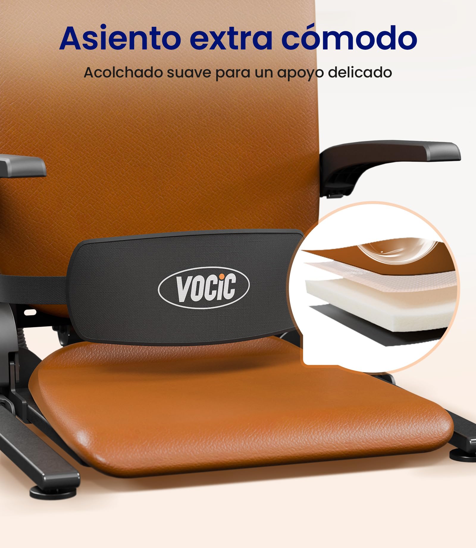 VOCIC Asistente para levantarse para personas mayores, silla de pie eléctrica, marco de acero estable, plegable y portátil, soporta hasta 200 kg, piel sintética de color naranja