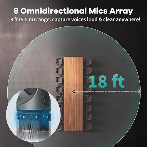 Miniatura 5 de KanDao Meeting Pro - Cámara de videoconferencia 360 con 2 controles remotos