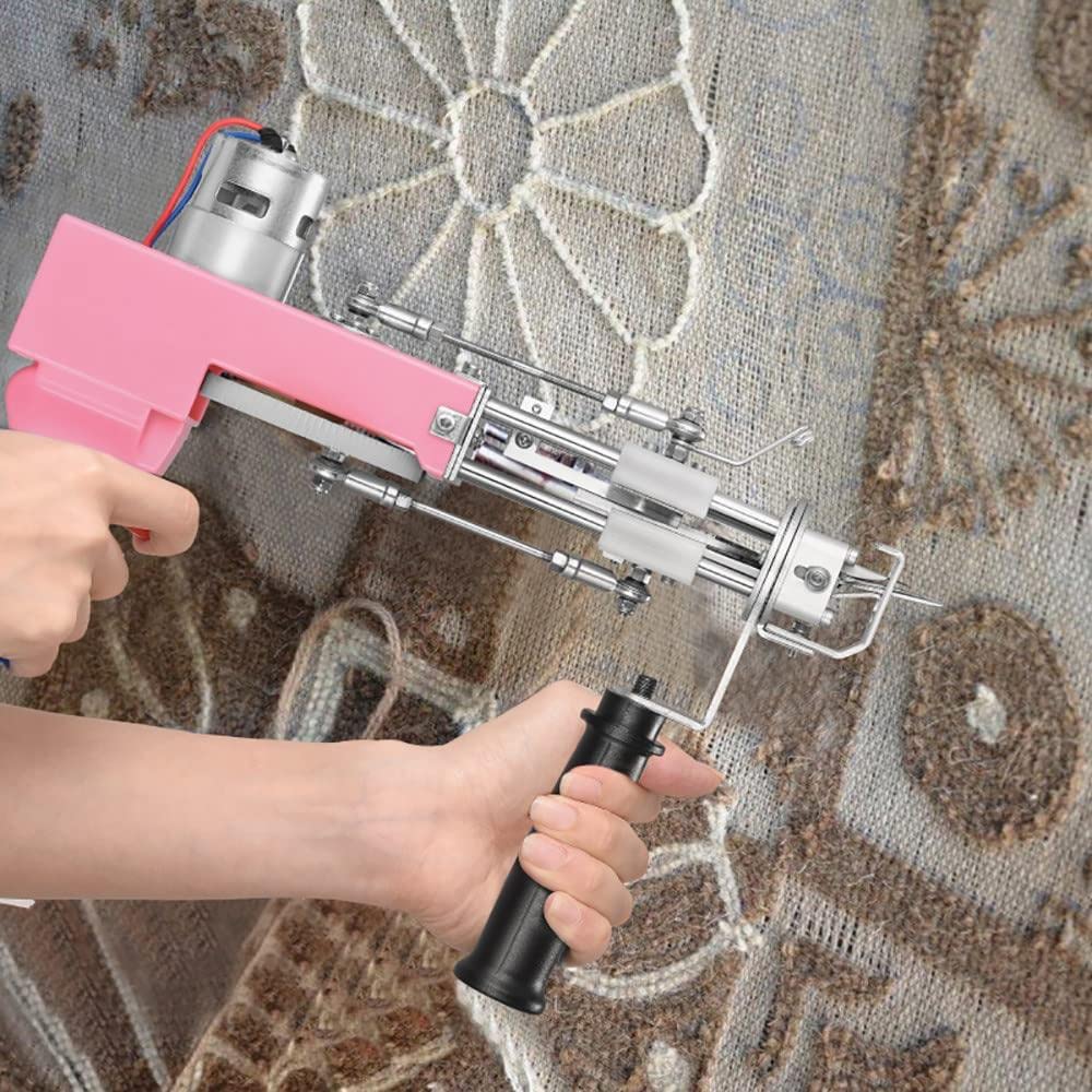 Pistolet à Tufter Tapis 2 En 1 - Kit Complet Coupe Et Boucles