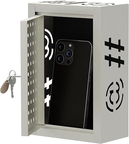 Miniatura 4 de OSKIE Caja de tiempo de inactividad para teléfono almacenamiento con cerradura para teléfono inteligente para el hogar y la oficina, organizador de