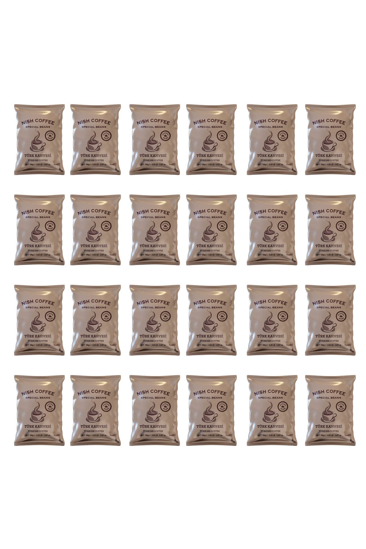 Nish Türk Kahvesi 24'lü Set (100 gr x 24 Adet)