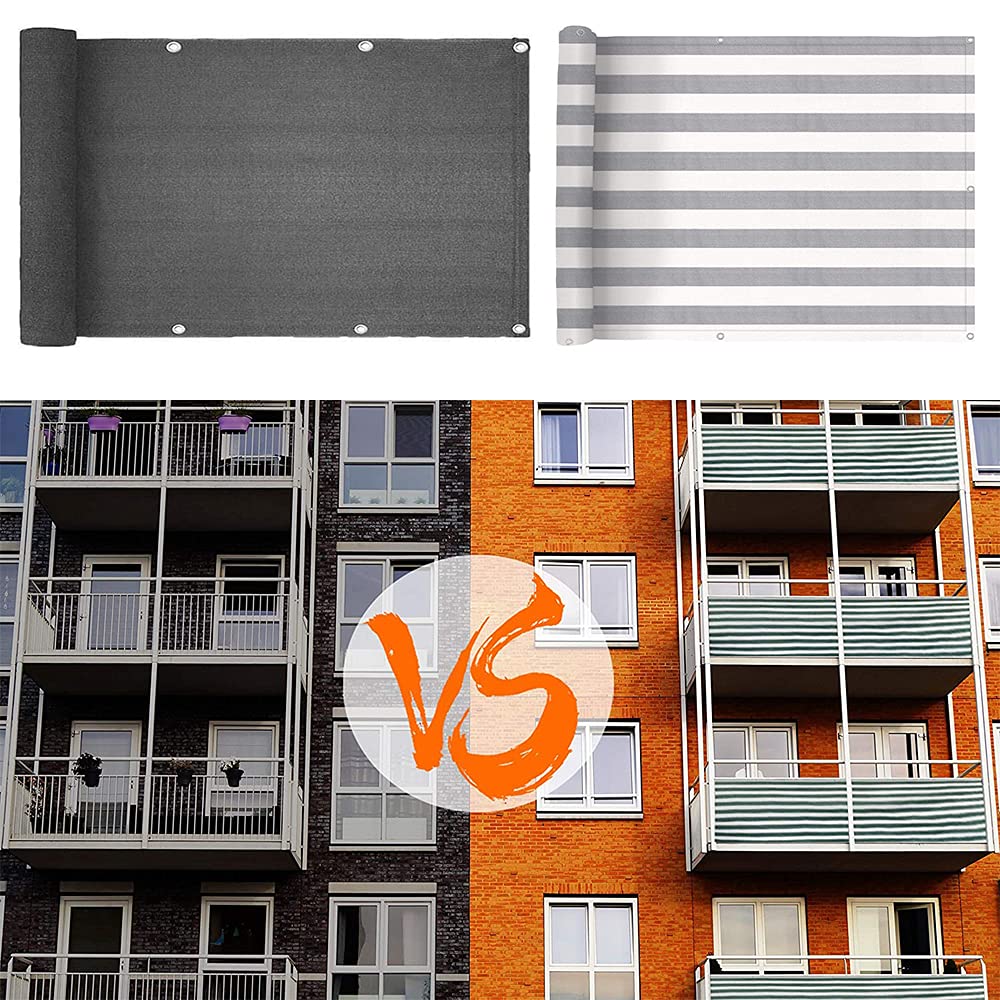 95 x 550 cm balkon na zewnątrz osłona przeciwwiatrowa od podglądania idealna na balkon i patio prywatność i design