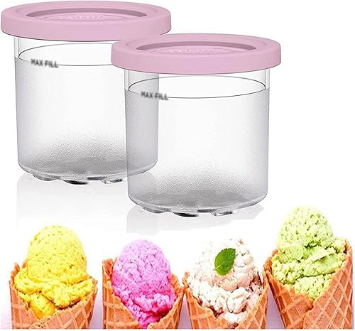 246 recipientes de creami, para contenedores Ninja Creami Deluxe, 16 onzas Creami Deluxe Pints sin BPA, apto para lavavajillas, compatible con