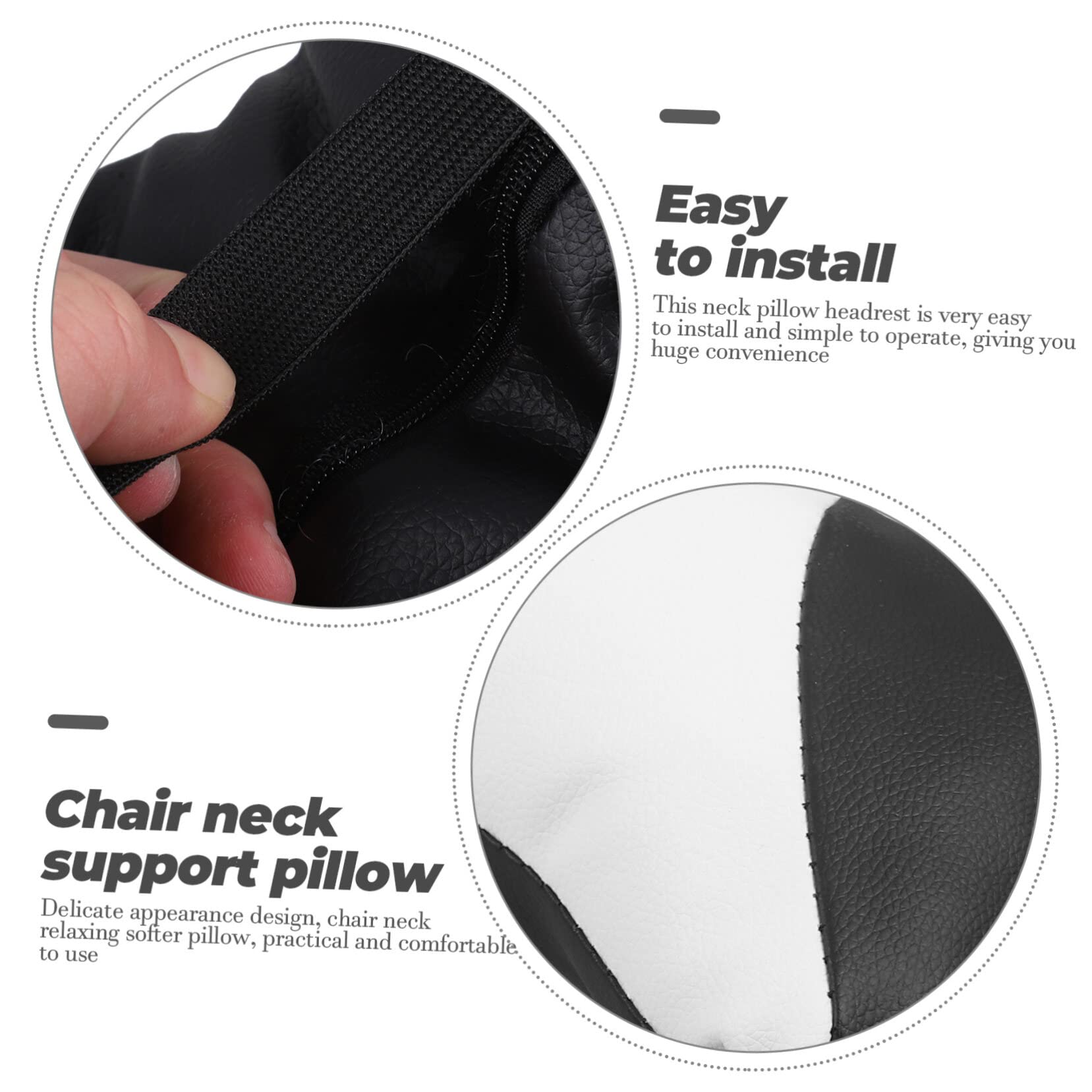 STOBOK Cuscino Poggiatesta per Sedia Design Ergonomico per Supporto Collo Morbido e Comodo Adatto Auto e Ufficio