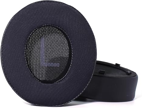 Q45 Replacement Earpads Compatible with Anker Soundcore Space Q45 Headphones, Black Ice-Cool Fabric Ear Cushions with Memory Foam, Enhanced Comfort & Hi-Fi Sound, Tool-Free Installation