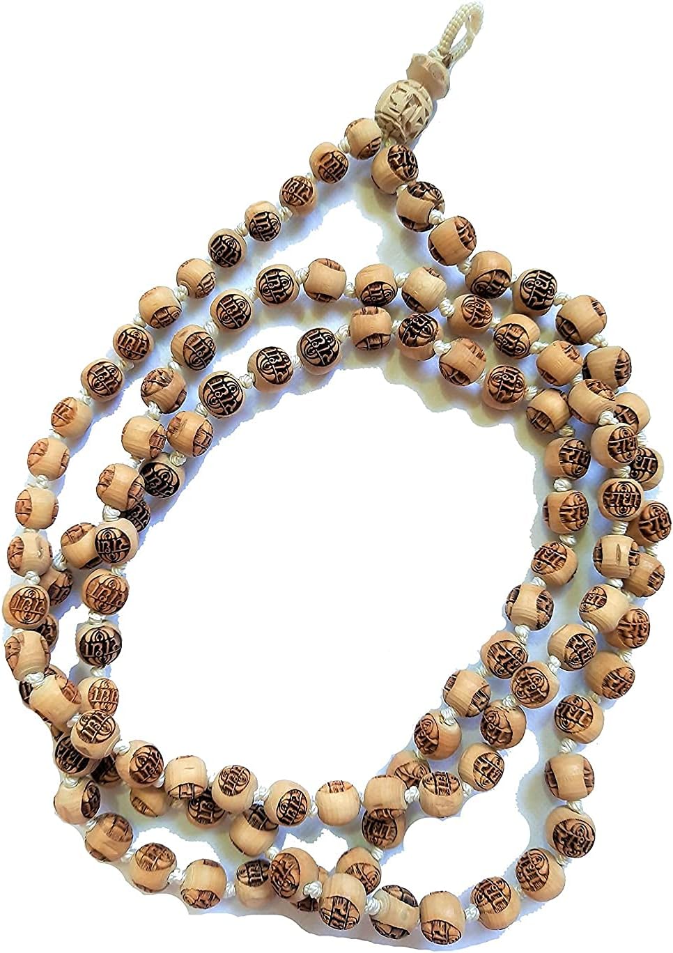 Aashita Creations Worship Tulsi Japa-Mala with Radha-Name Carved