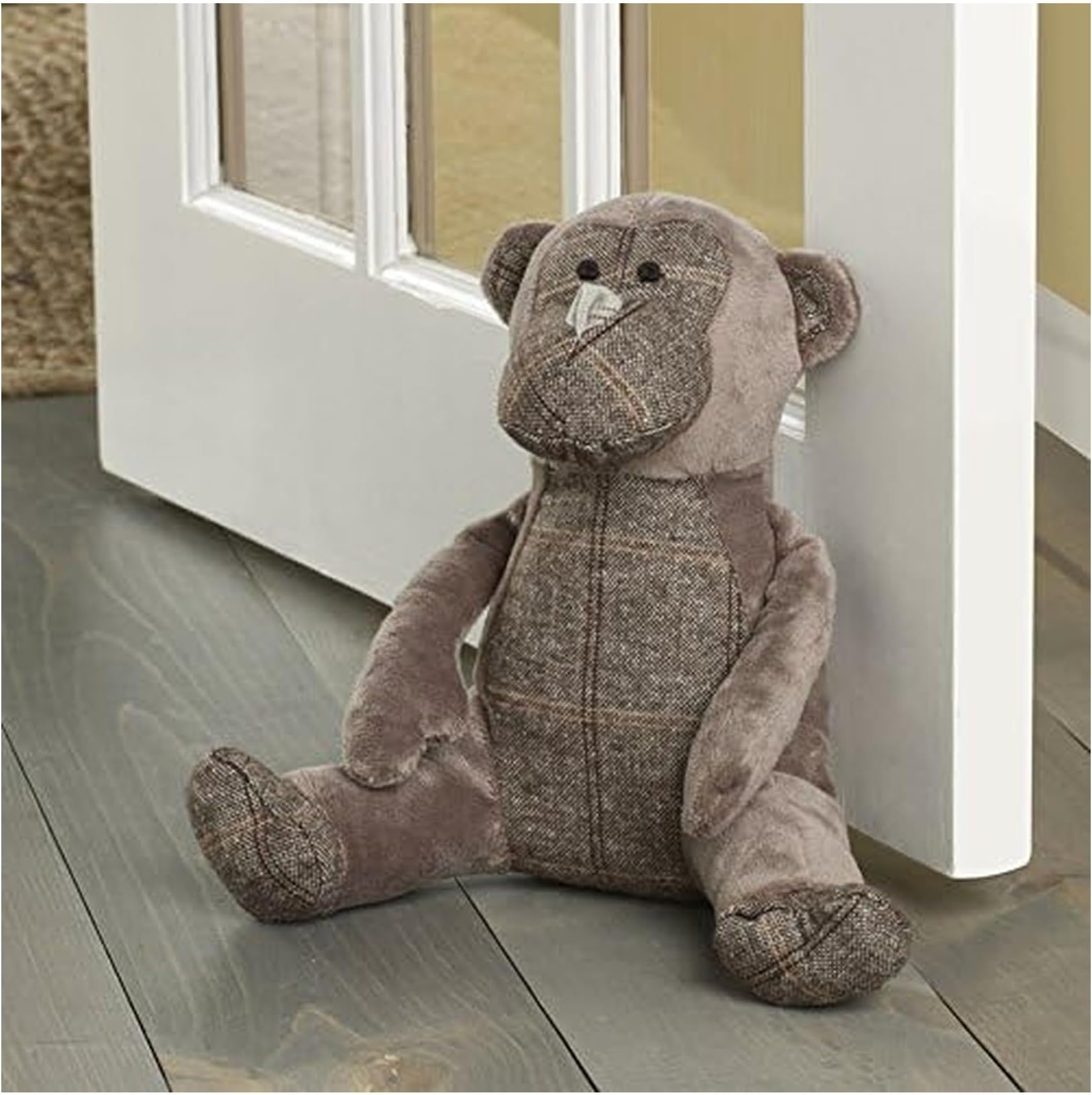 Elements 5218424 Decorative Polyester Door Stop, 5", Monkey