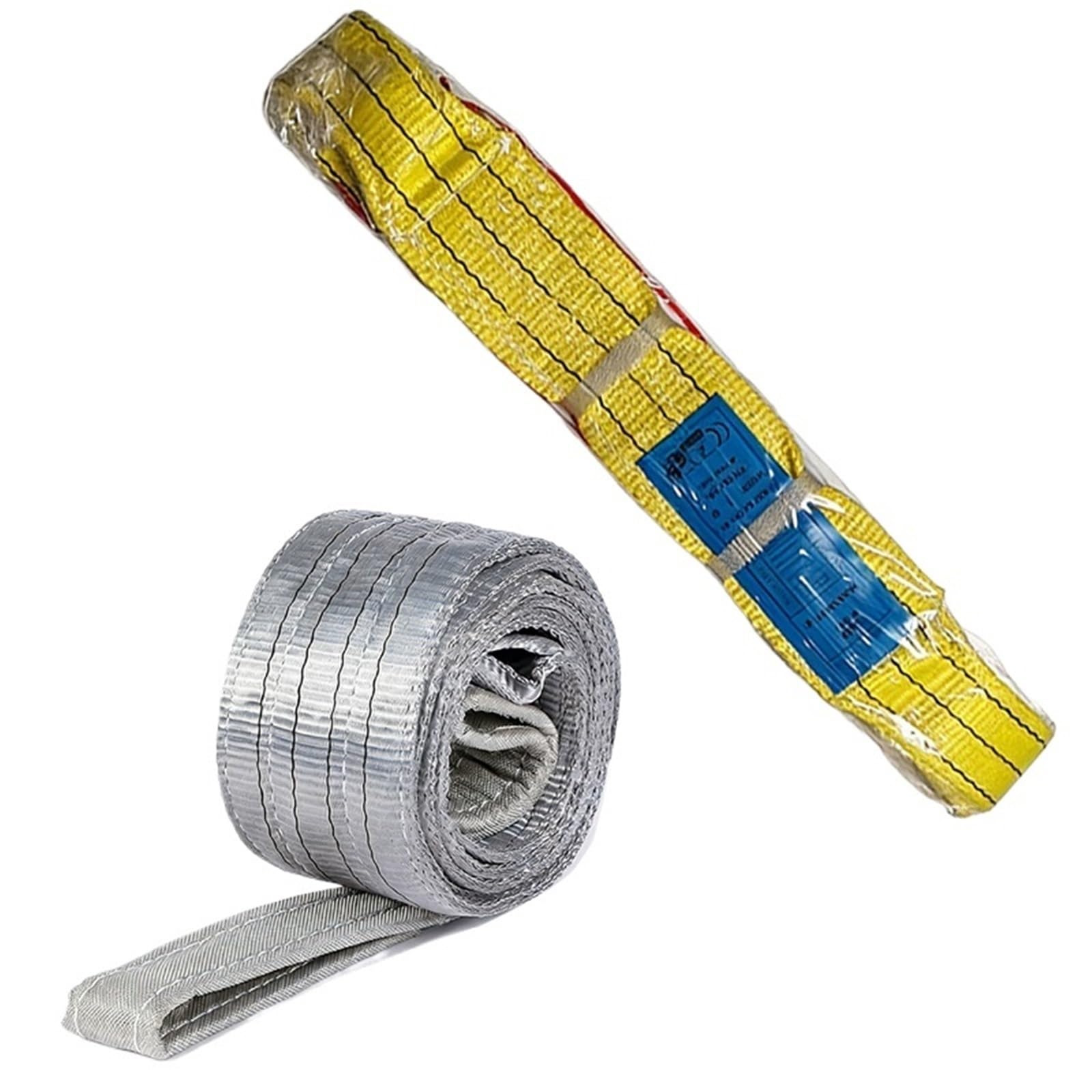 Cinghia piatta di sollevamento WLL 3T 4T for rimorchio for gru con occhiello piatto in poliestere