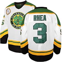 3 Ross The BOSS Rhea ST Johns Shamrocks Stitched Hockey Jersey with EMHL Patch White Green