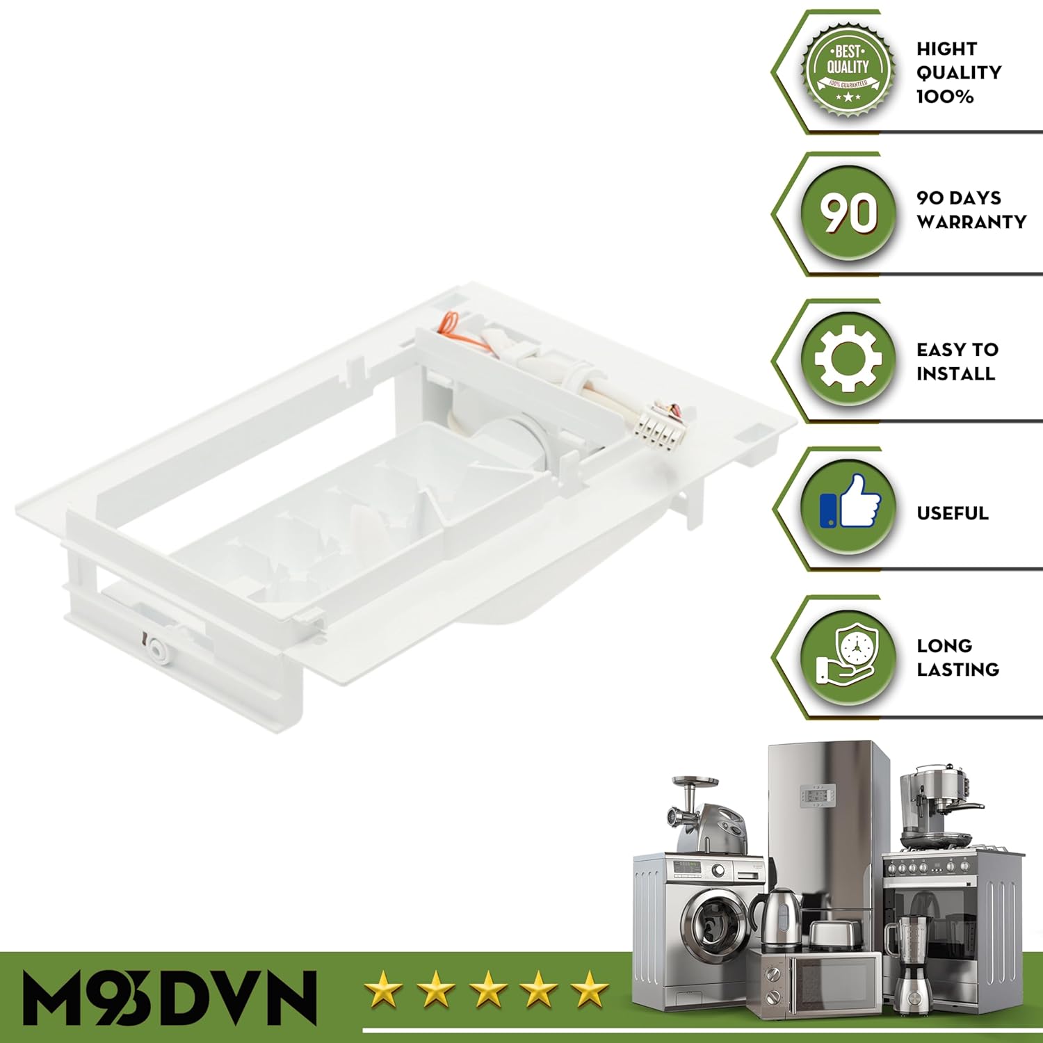 Ice Maker Replacement for LG LDC24370ST LDC24370SW LDCS24223W LDCS22220S LFC20770ST LFC20770SW LFC21770ST LFC22770SB LFC22770ST LDCS22220W LDCS24223B LDCS24223S LFC20770SB Refrigerator