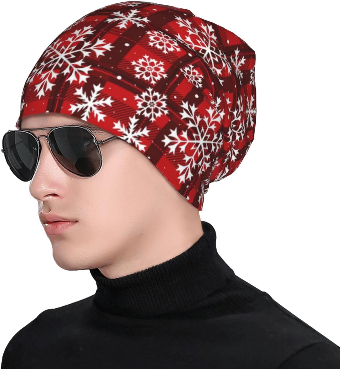 Beanie Hat Knitted Cap Men Women,Thin Stretch Knit Slouchy Cancer Chemo Hat Unisex Warm Soft Skull Cap - Image 5