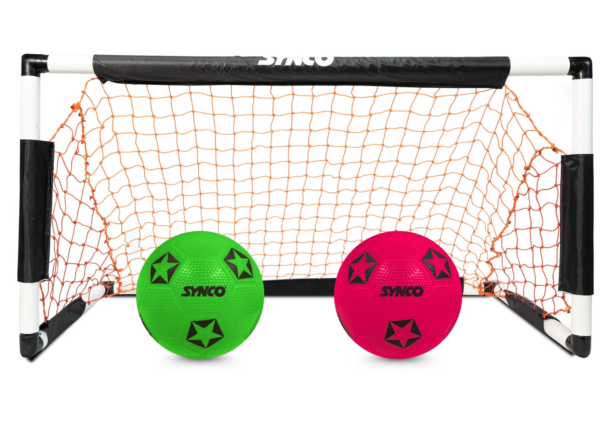 Synco Goal Post for Kids | Portable Soccer Goal 1 Set with 2 Kids Ball Size 3 & 4 | Goal Post for Football Training | Football Goal for Backyard, Home Garden or School Sports Fun | Size 4x2 Feet-picture-40