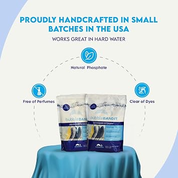 Dishwasher Powder Detergent with Phosphate, Best Dishwasher Detergent for Spotless Dishes in Hard Water, Soak, Wash & Rinse, Residue-Free for Sparkling Dishes, 3.75 lbs - Pack of 2