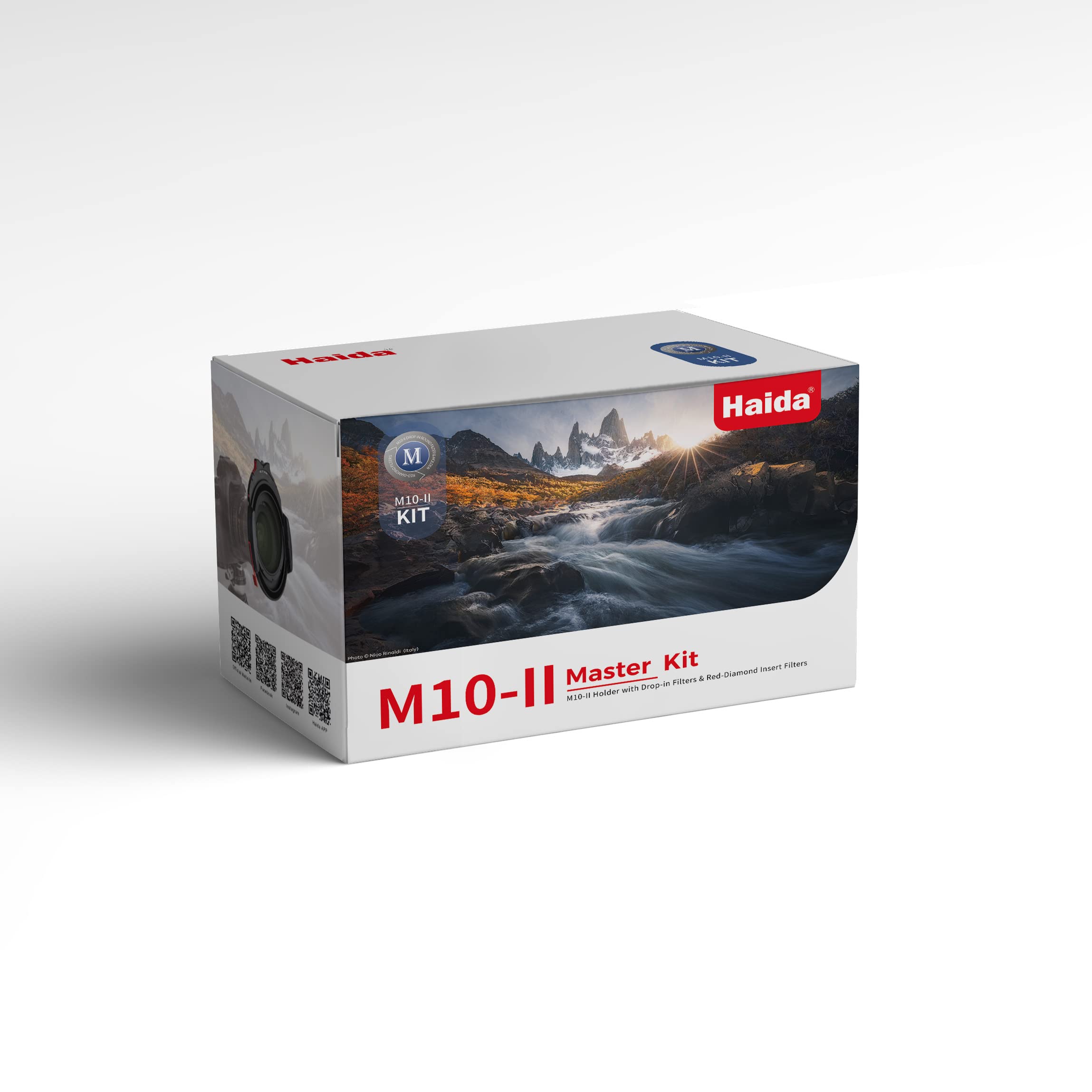 HaidaHD4707 M10-II 100mm Red Diamond 7 Filter Master Kit inc CPL, ND8, ND64, ND1000, Soft, Hard, Reverse Grad + 67mm 72mm 77mm 82mm Adapters