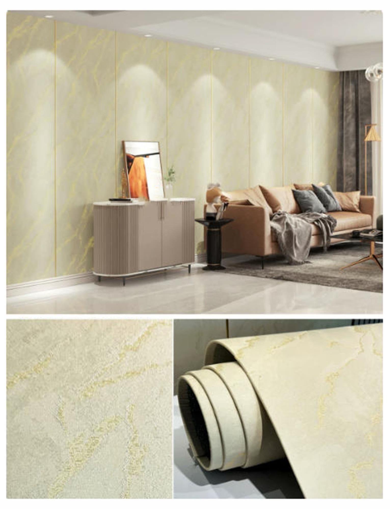 Carta da parati adesiva 5mm effetto pietra, decorazione murale