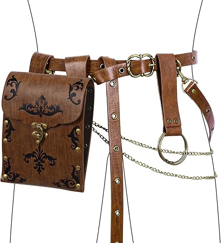 Detachable Bag Belt For Ren Faire HiiFeuer 2PCs Medieval DIY Belt With Vintage Jamaica Medieval Renaissance Belt