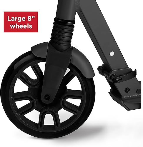 Miniatura 12 de Flyer Kickstart Max, Kick Scooter, manubrio ajustable y plegable, scooter negro de más de 8 años y hasta 220 libras