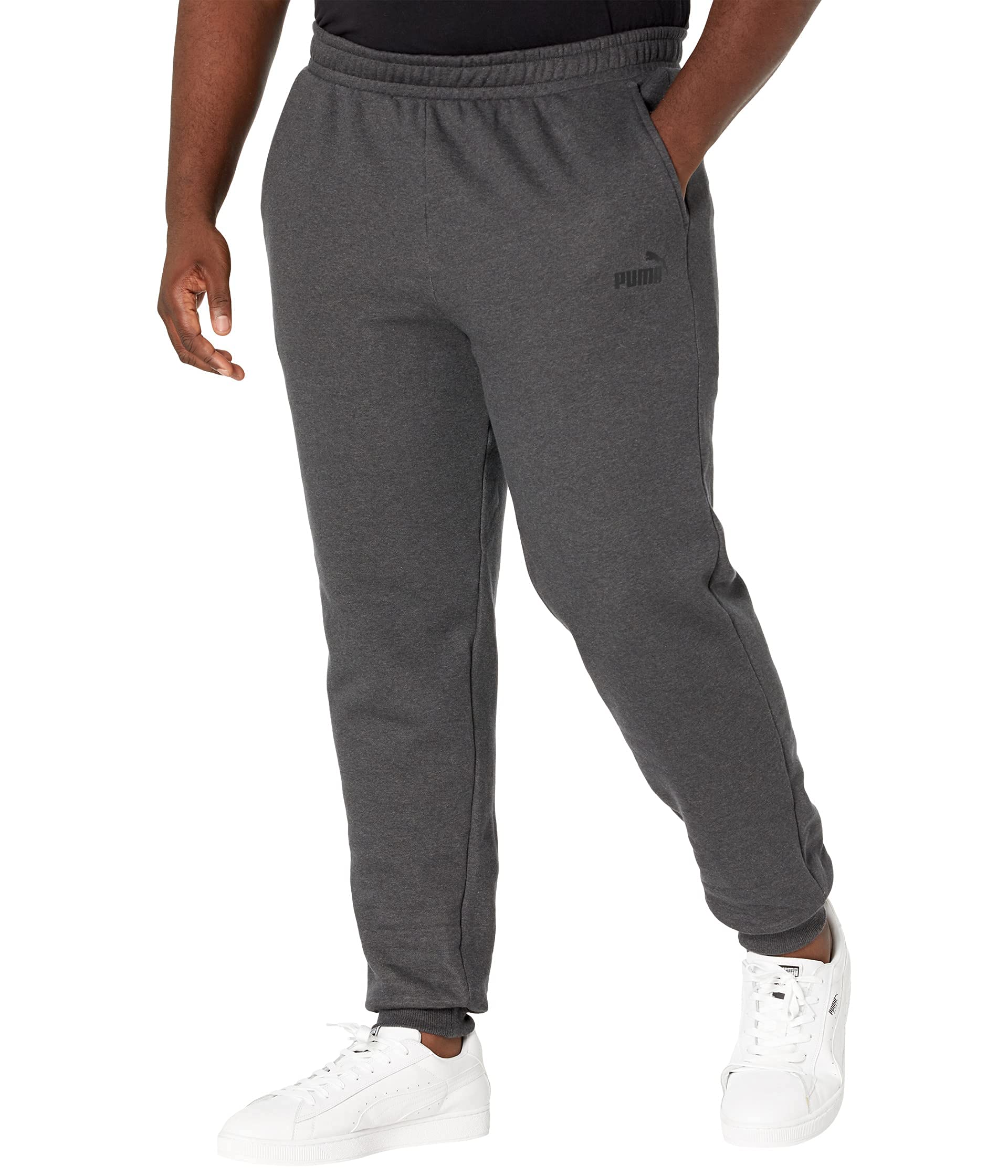 PUMAmens Essentials Logo Fleece Sweatpants Pants