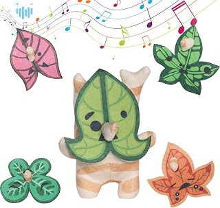 Korok Plush with Sounds Korok Plush with 5 Replacement Face 4.5in Stuffed Cute Toy for Fans