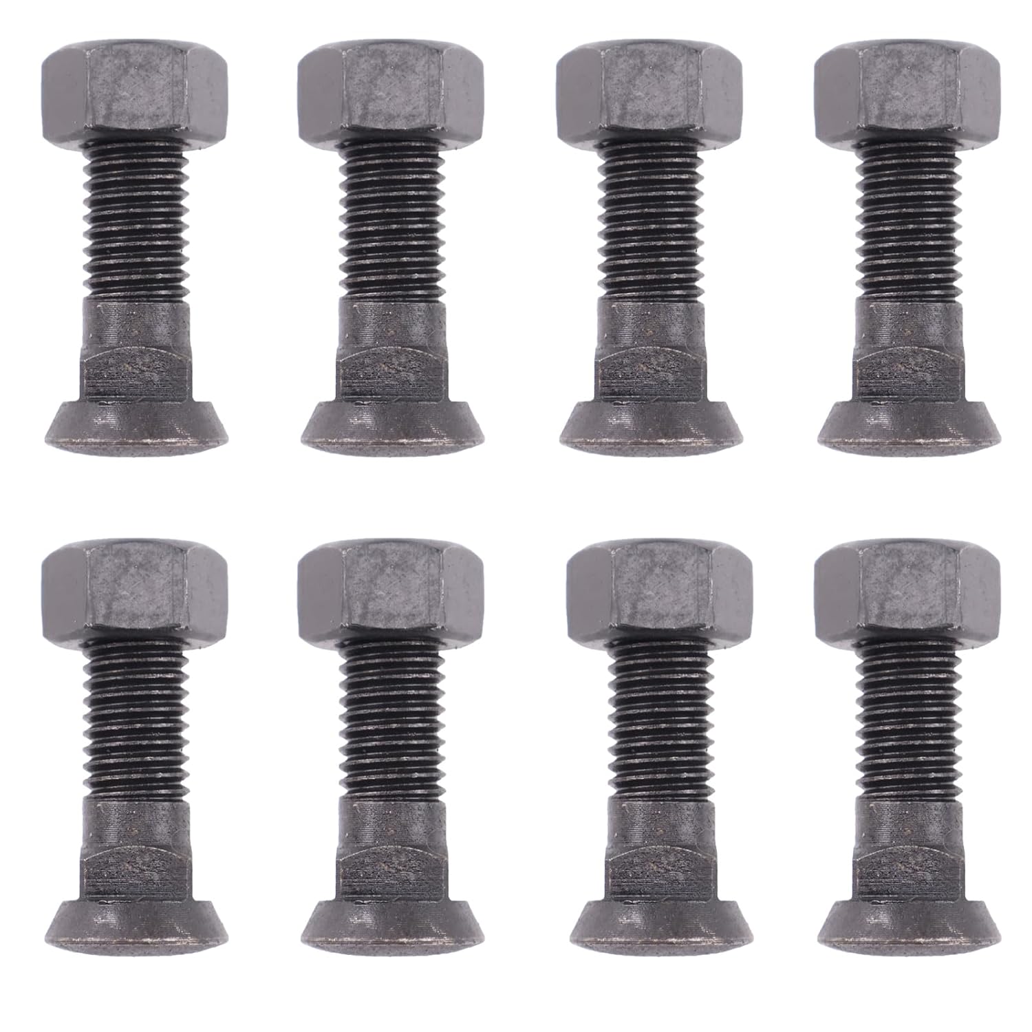 8X Cutting Edge Plow Blades Bolts Nut Kit 5/8"-11UNC 2-1/4" Compatible with Snow Plow Tractor Attachment Construction Machinery Replace for Hillman 260123 Tractor Cutting Edge Bolts