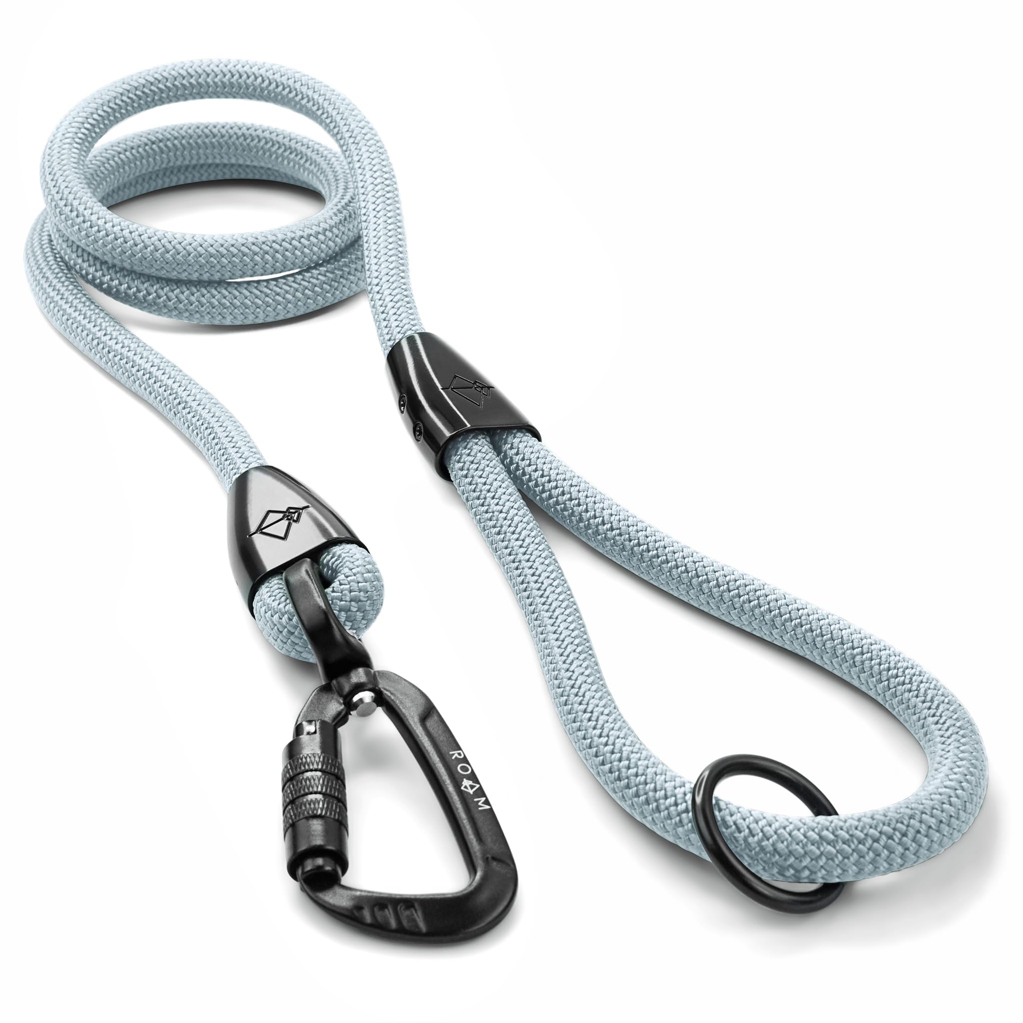 MADE TO ROAM Premium Explorer Leash - Climbing Rope Leash with Autolocking Aviation Aluminum Carabiner - Alaska Daybreak, 6ft