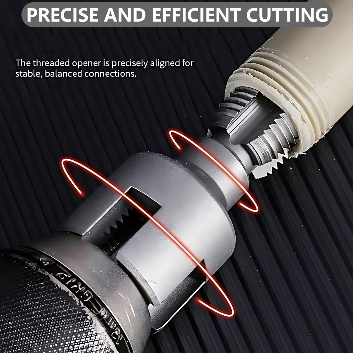 Pipe Threading Tool - 1/2" & 3/4" PVC Cutter -6