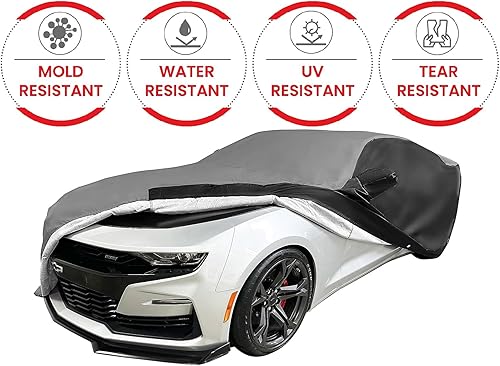 Miniatura 3 de Funda para coche Camaro Ultraguard Plus 2010-2022, protección para interiores y exteriores, resistente al agua, 300 denier, ajuste personalizado,