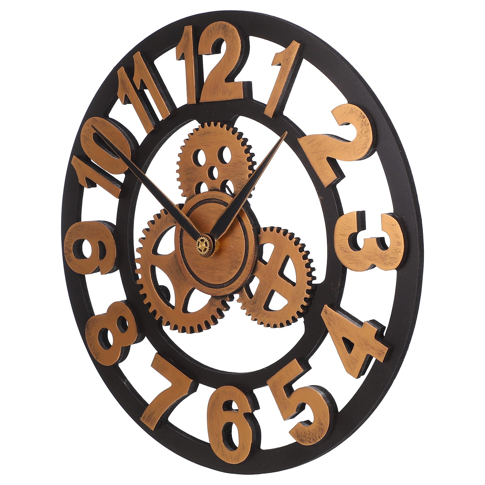 Horloge murale industrielle résolvant le problème du tic-tac avec bois facile à nettoyer