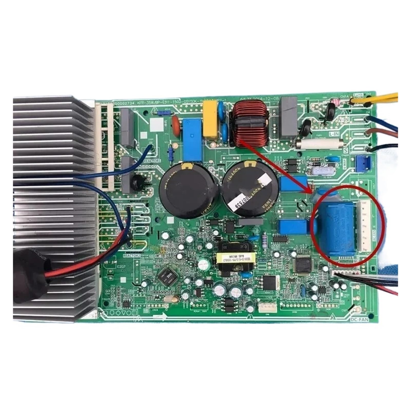 Compatible For Midea， Variable Frequency Air Conditioner KFR-35W/BP - (311-1502-0515DK-YH) D.13. WP2-1 External Machine Motherboard(Blue)