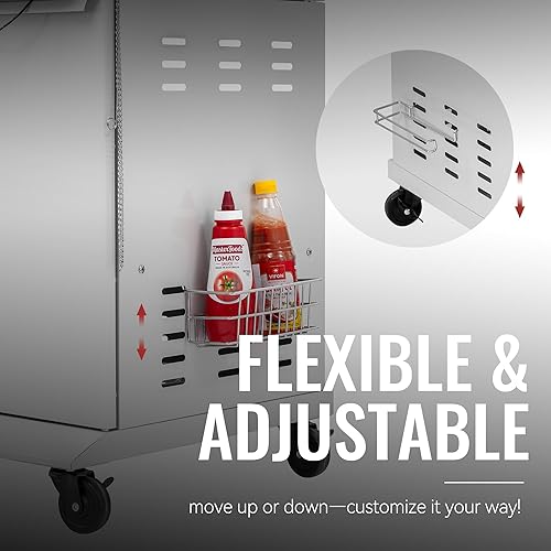 Miniatura 10 de Royal Gourmet GA6406W - Parrilla de gas propano de 6 quemadores con mesa lateral derecha plegable, 74,000 BTU, parrilla de barbacoa de gas estilo