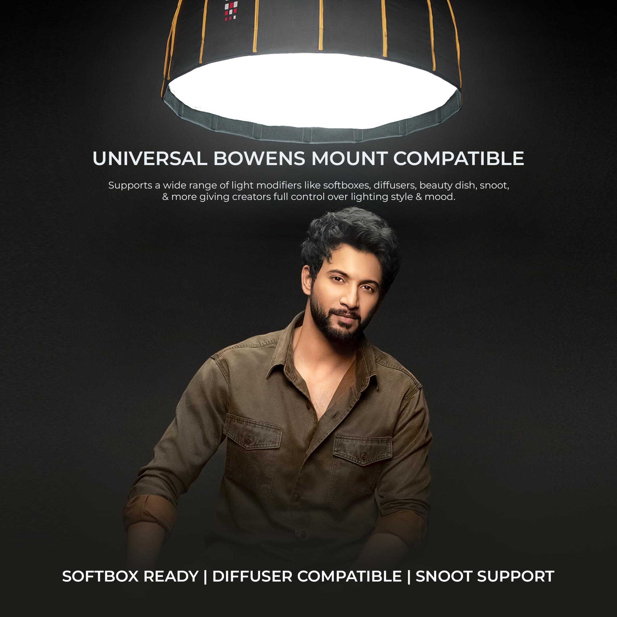 Digitek Lite DCL-100 WDC 100W Bi-Color COB LED Video Light with Reflector, 2700K-6500K, High CRI, 10600 Lumens, 8 FX Effects, Continuous Studio Light for Photography & Videography — Amazon image 6