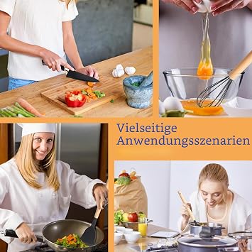 19 Piece Kitchen Utensils Set with Silicone Kitchen Utensils 5 Sharp Knives Chopping Board Including Diamond Shaped Storage Box - Complete Cooking Set for Any Kitchen Black