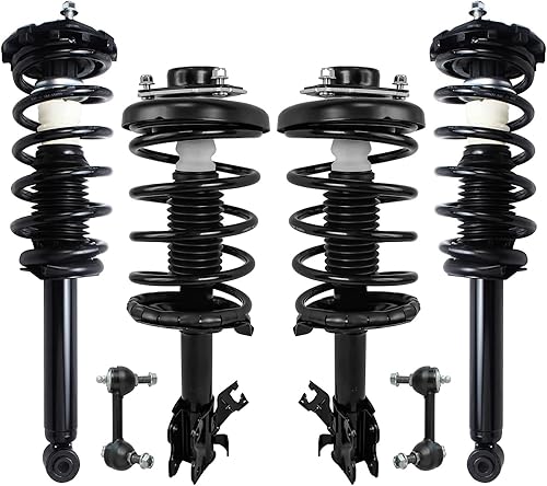 Miniatura 276 de Detroit Axle - Kit de puntales delanteros de 6 piezas para Chevrolet Aveo Aveo5 Pontiac G3 Wave, barra estabilizadora, varillas de acoplamiento