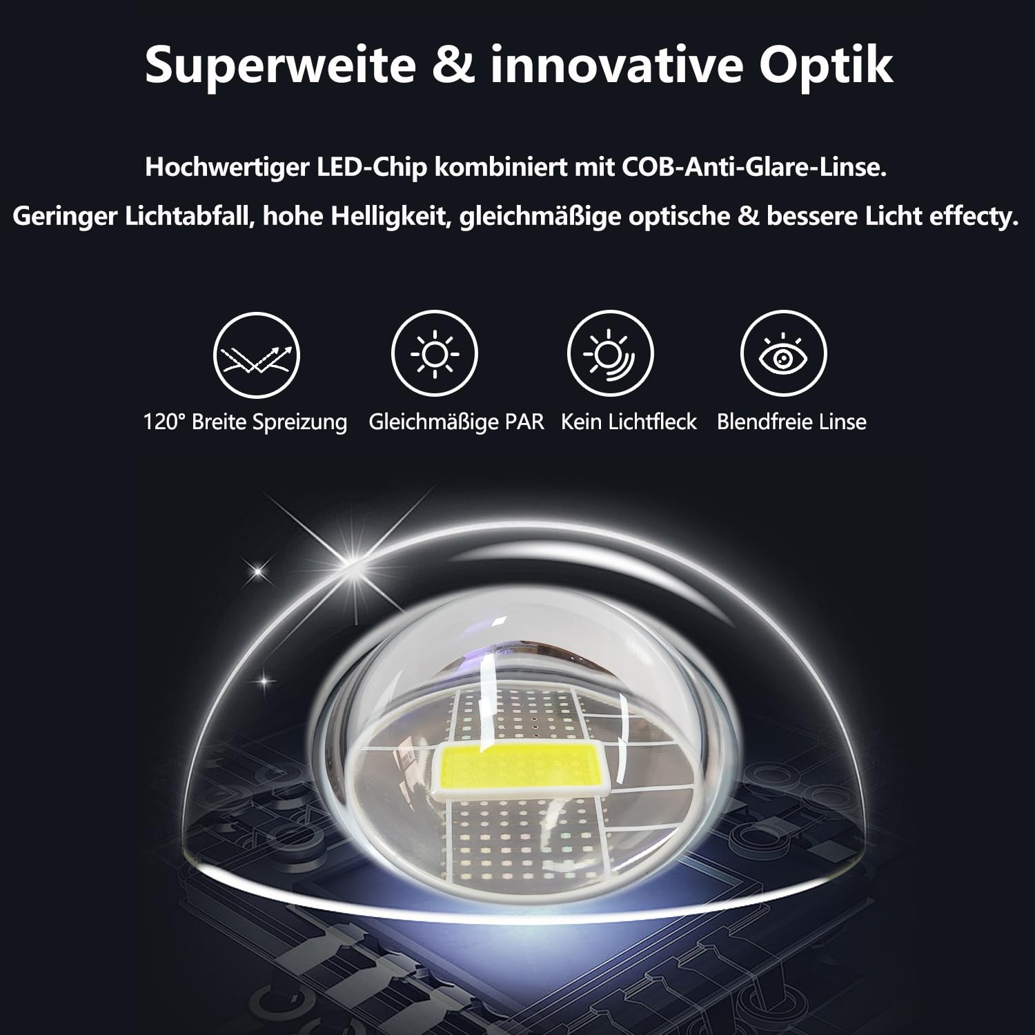 PopBloom 60W Aquarium Led Beleuchtung, Vollspektrum Marine Aquarium Beleuchtung mit Smart App-Steuerung für Ihr 20-24 Zoll Riff Nano Aquarium
