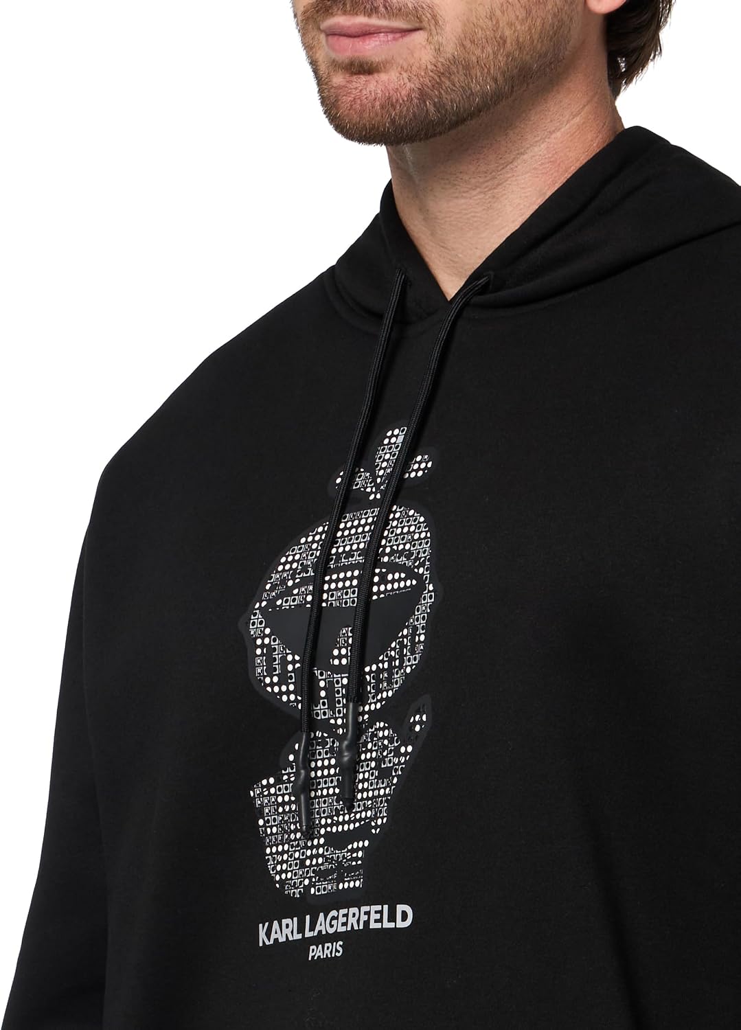 KARL LAGERFELD Men's Crewneck Graphic Design Logo Armor Karl Sweatshirt