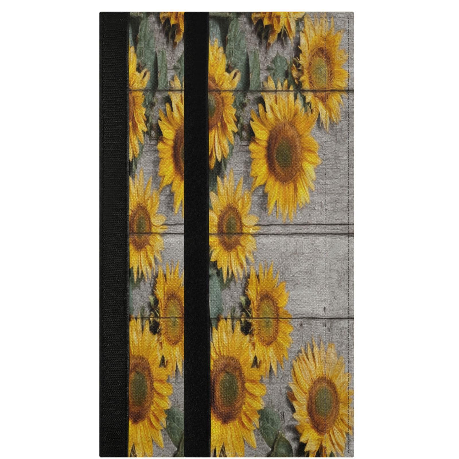 Boccsty Sunflower Refrigerator Door Handle Covers 2 Pcs Brown Sunflower Kitchen Appliance Decor Handles Fridge Protector Gloves Ovens Door Cloth for Stove Dishwasher Microwave